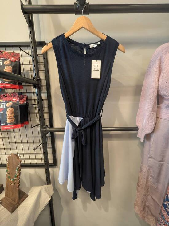 THML Dresses & Skirts - NEW THML women's colorblock dress in navy